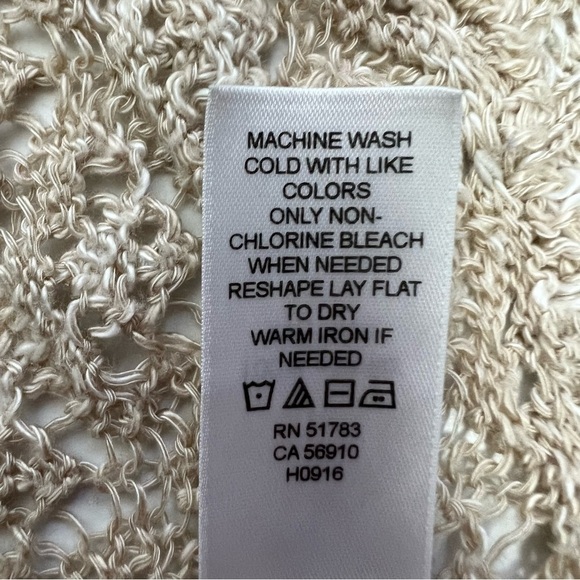 MAURICES Women’s Long Cardigan Open Loose Knit Sweater Sz XS Beige/Tan Color LS - Picture 8 of 13